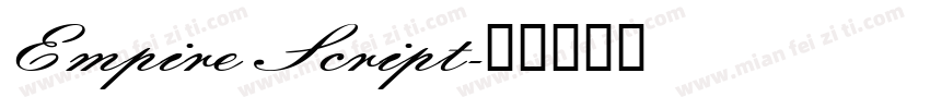 Empire Script字体转换